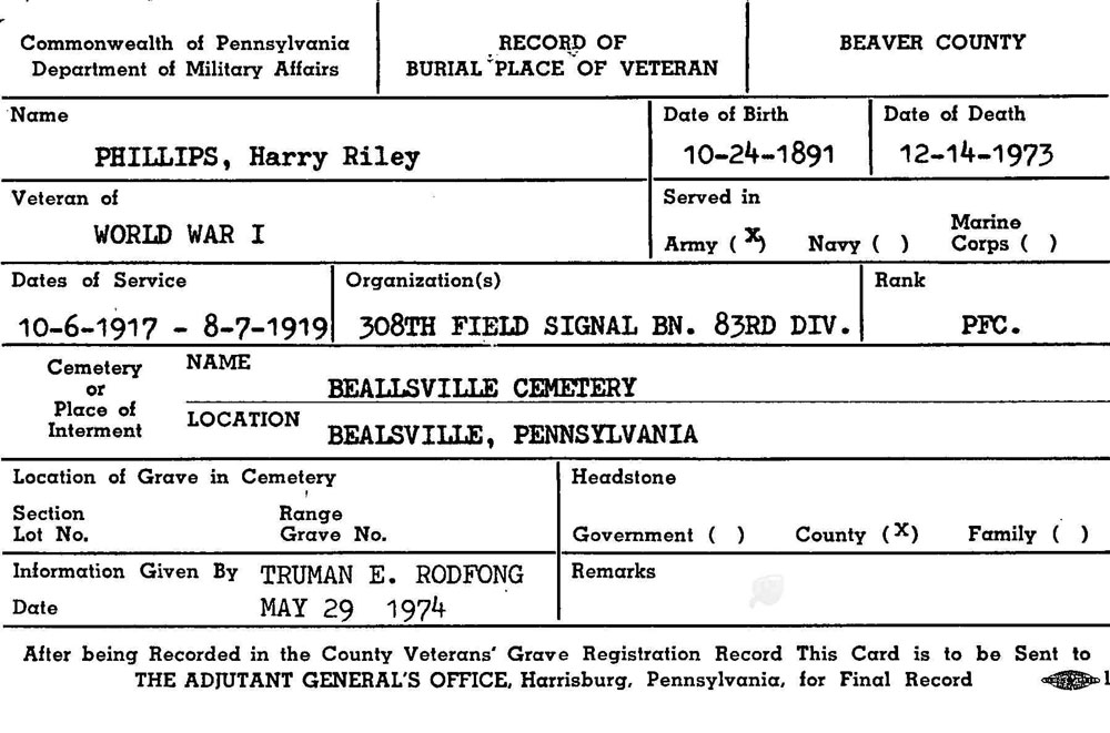 Harry Riley Phillips